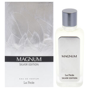 La Fede - Magnum Silver Edition by Khadlaj for Men - 3.4 oz EDP Spray